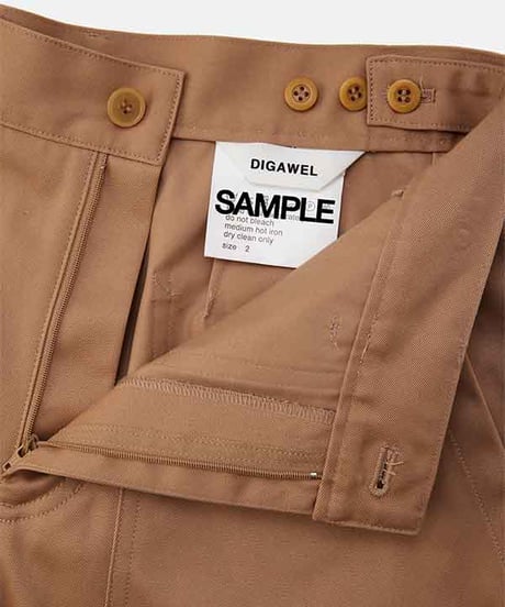 DIGAWEL Wide high water pants【BEIGE】