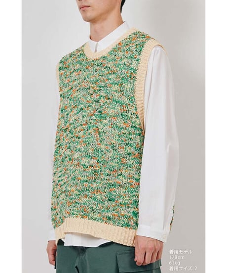 DIGAWEL  Knit Vest【GREEN】