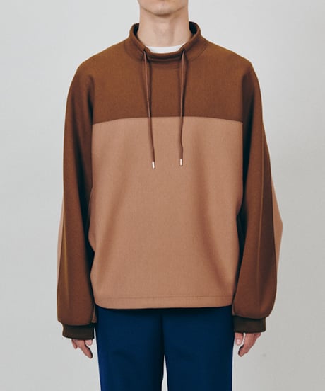 DIGAWEL  Switch Dolman Sleeve L/S【BROWN】