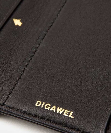 DIGAWEL  THREE FOLD PURSE【BLACK】
