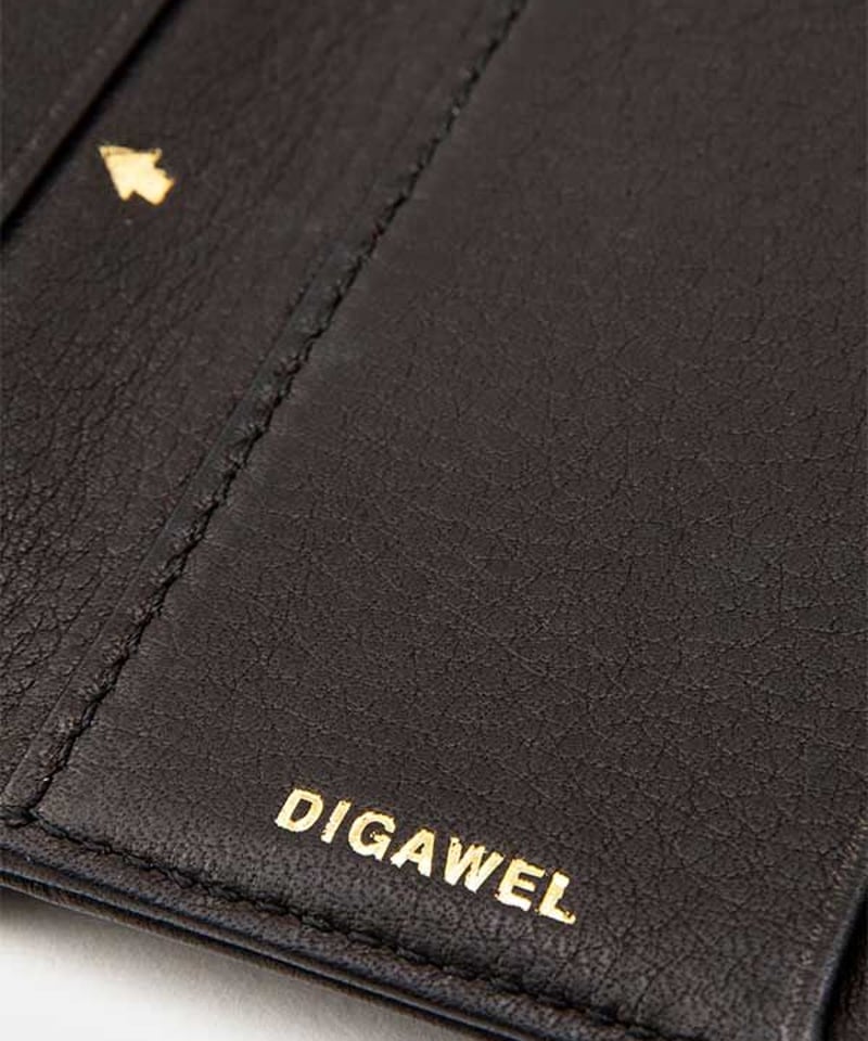 DIGAWEL THREE FOLD PURSE【BLACK】 | welles