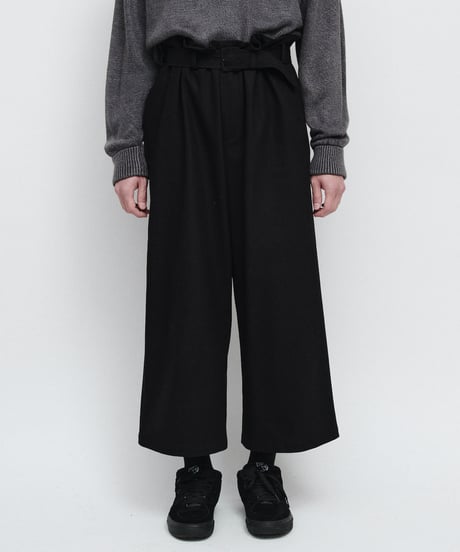 DIGAWEL Belt pants ② twill【BLACK】
