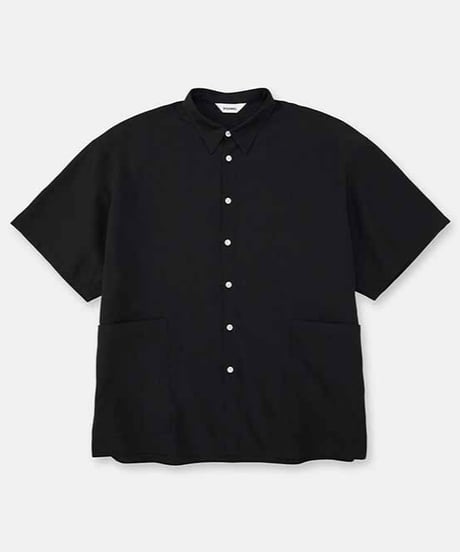 DIGAWEL Side pocket S/S shirt ②【BLACK】