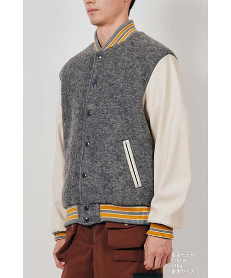 URU TOKYO×DIGAWEL  Varsity Jacket【GRAY】