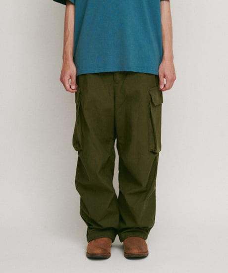 DIGAWEL Field cargo pants (garment dye)【MOSS GREEN】