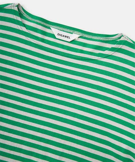 DIGAWEL  Boat neck S/S 【GREEN】