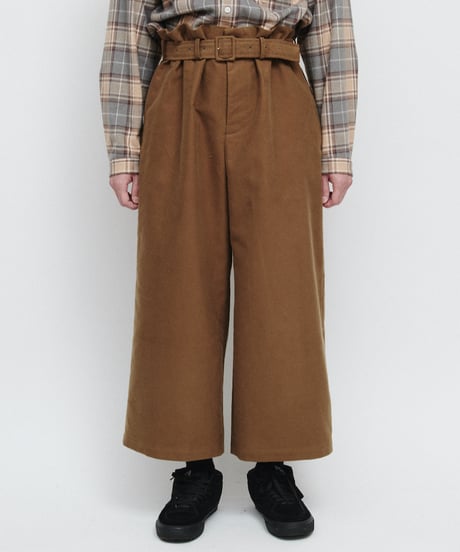 DIGAWEL Belt pants ② twill【BEIGE】