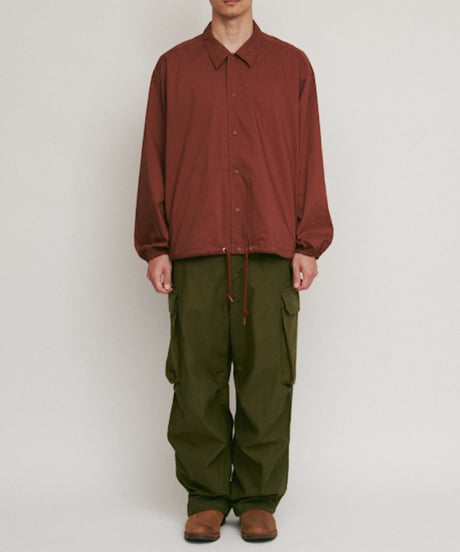 DIGAWEL Coach L/S shirt jacket【MAROON】
