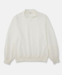 DIGAWEL Mock neck L/S T-shirt【WHITE】