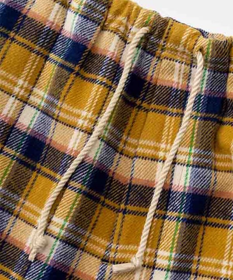 DIGAWEL  Sarrouel Pants① check【MUSTARD】