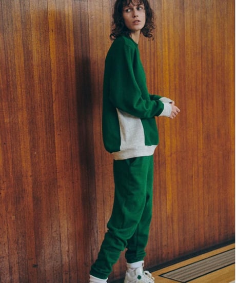 DIGAWEL  Reverse Weave Sweat Shrit【GREEN】