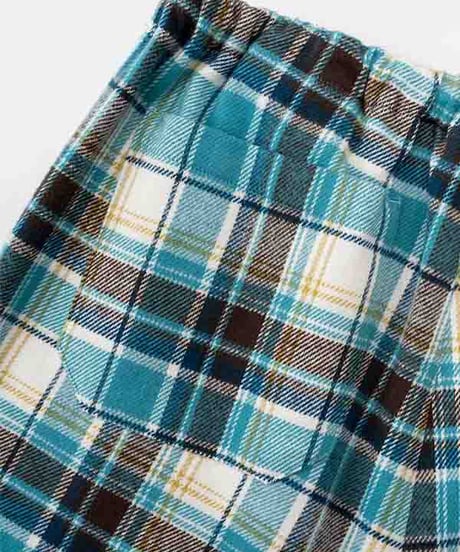 DIGAWEL  Sarrouel Pants① check【TURQUOISE BLUE】