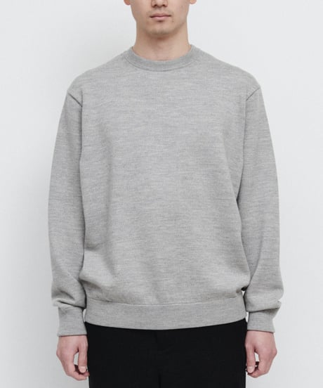 DIGAWEL Extrafine Merino Wool Sweater【Feather gray】