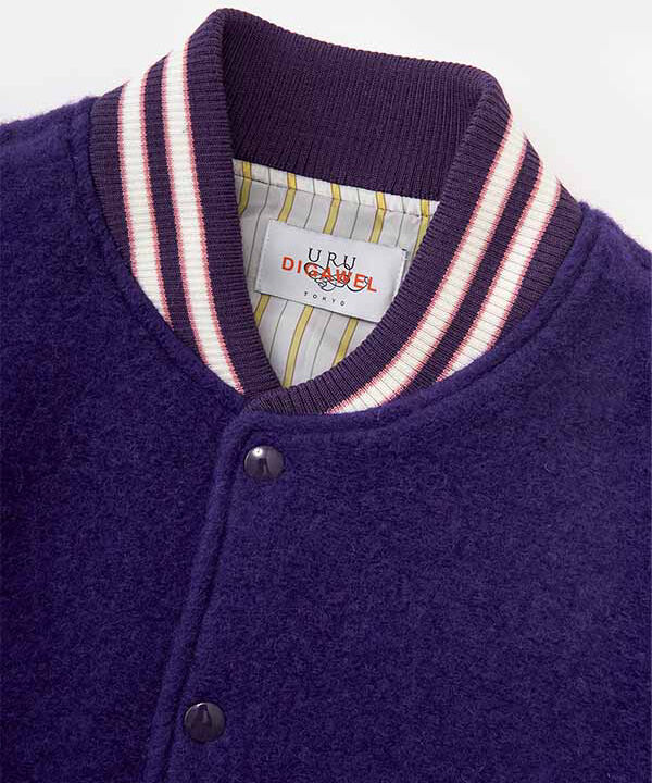 URU TOKYO×DIGAWEL Varsity Jacket【PURPLE】 | welles