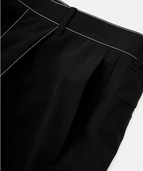 DIGAWEL  Stitch 1Tuck Pants【BLACK】