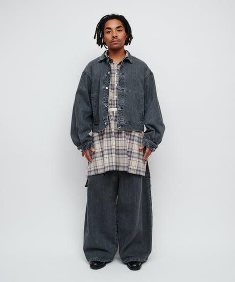 DIGAWEL Wide straight jeans【FADE BLACK】