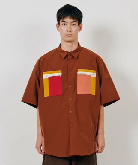 DIGAWEL  Oversized S/S Shirt【BROWN】