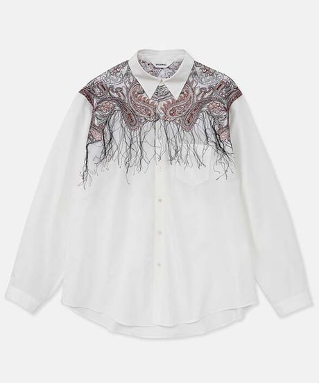 DIGAWEL  Shirt (generic)③ paisley embroidery【SKY GRAY】