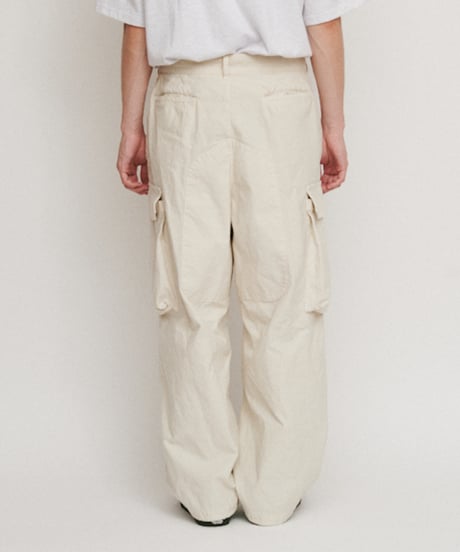 DIGAWEL Field cargo pants (garment dye)【IVORY】