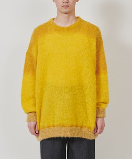 DIGAWEL Print Mohair Sweater【YELLOW】