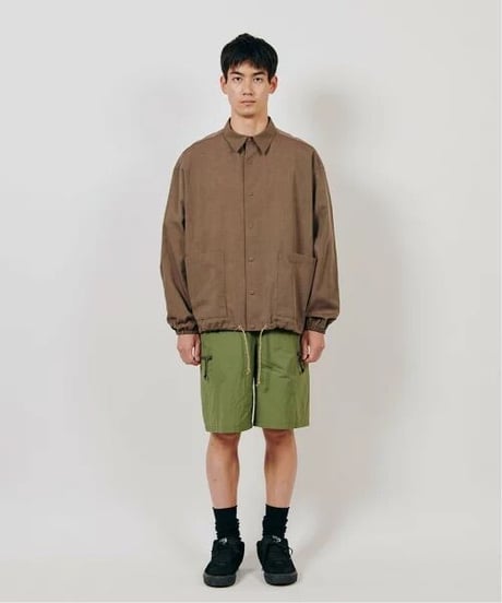 DIGAWEL  Coach L/S Shirt jacket【BROWN】