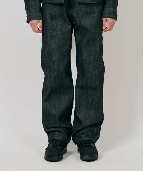 DIGAWEL  STRAIGHT DENIM PANTS【BLACK】