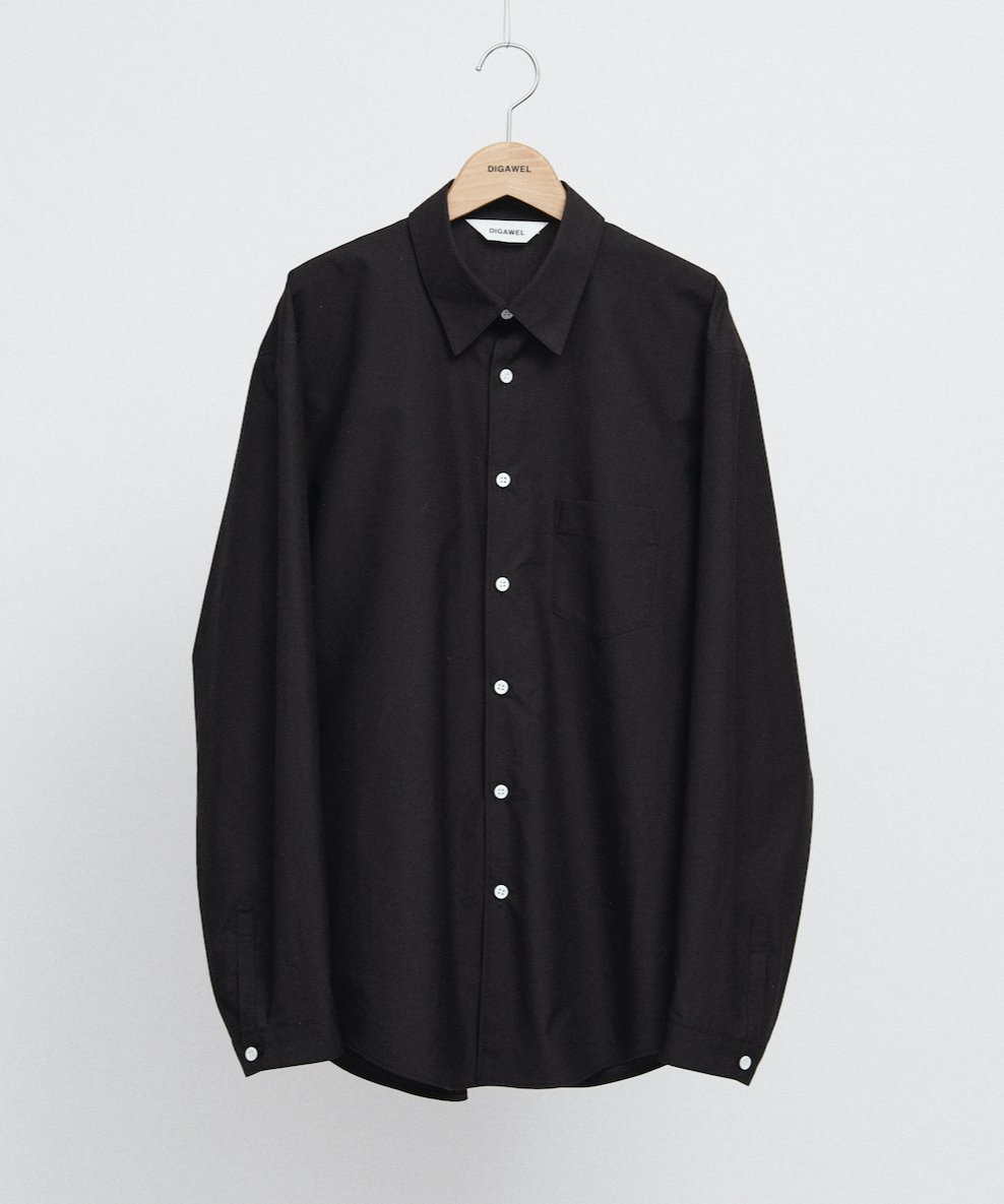 digawel standard 後染シャツ black サイズ2 美品 希少 DIGAWEL Shirt (generic)【BLACK】 | welles