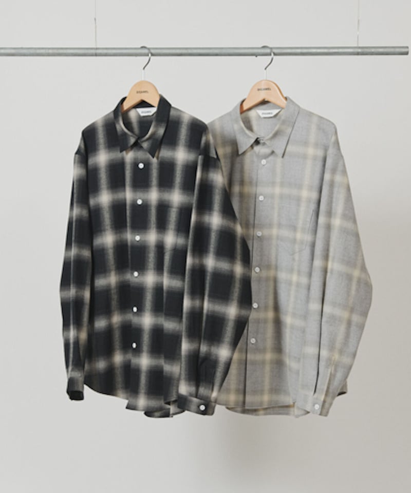 DIGAWEL Shirt(generic)① Check【BLACK】 | welles