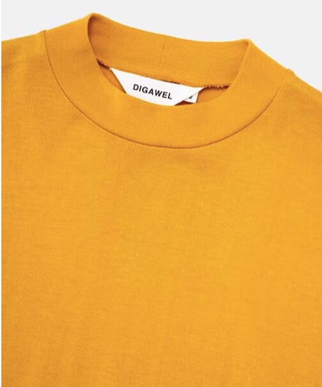 DIGAWEL  Mock neck L/S T-shirt【MASTARD】