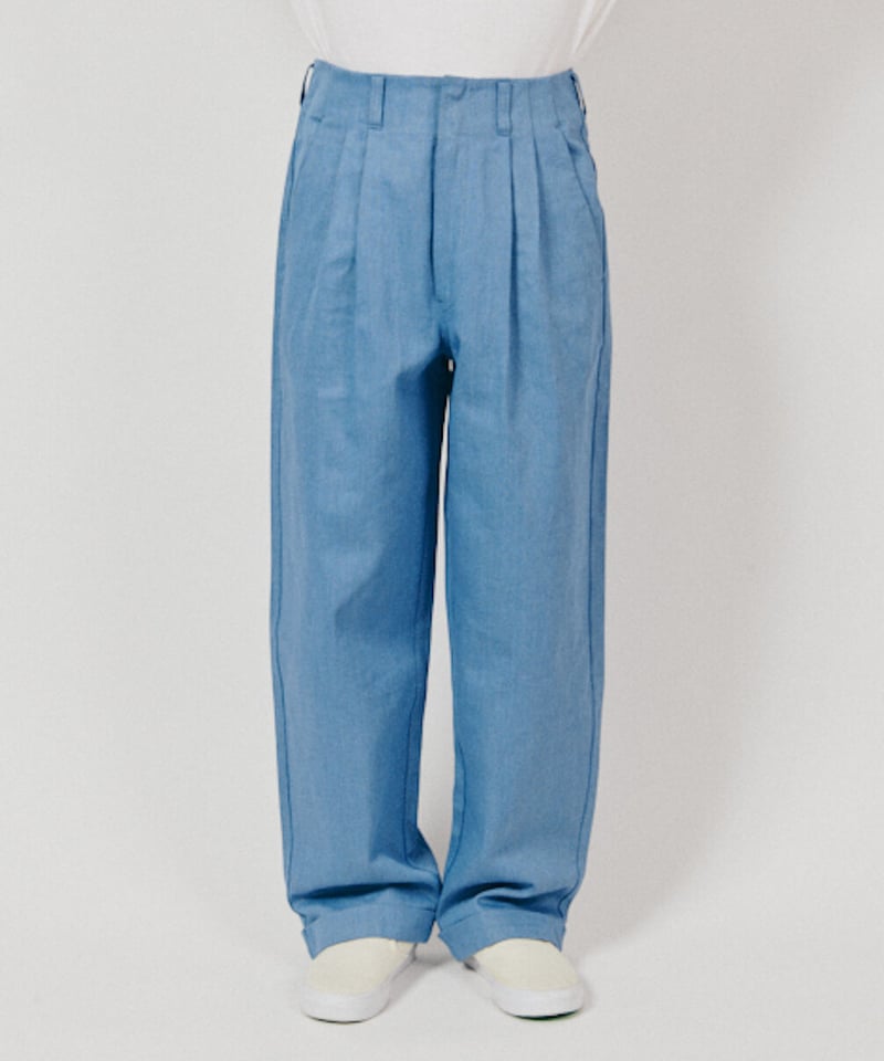 DIGAWEL 2 Tuck Slacks (Dickies×DIGAWEL)【SKY BL DIGAWEL 2 Tuck Slacks (Dickies×DIGAWEL)【SKY BL