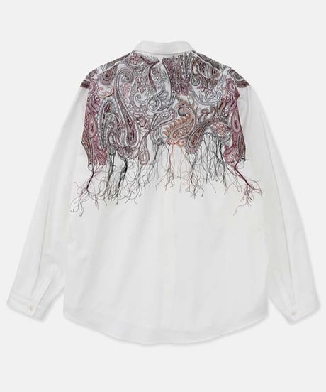 DIGAWEL  Shirt (generic)③ paisley embroidery【SKY GRAY】