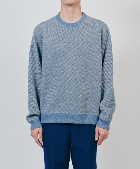 DIGAWEL  Hexagonal Patterns Sweatshirt【SAX】