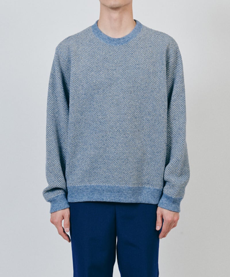 DIGAWEL Hexagonal Patterns Sweatshirt【SAX】 | w 