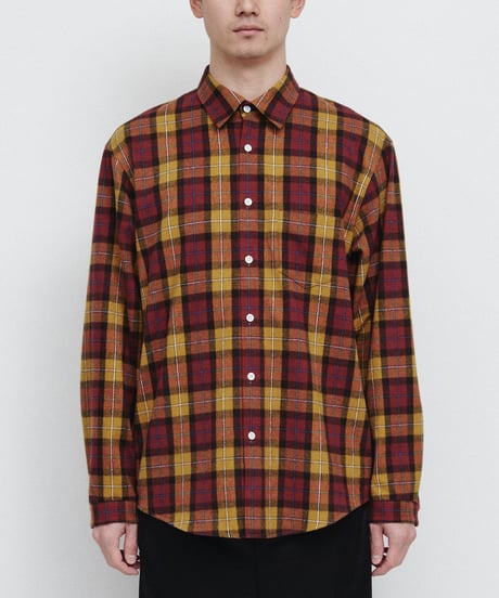 DIGAWEL Check shirt (generic)【BROWN/OCHER】