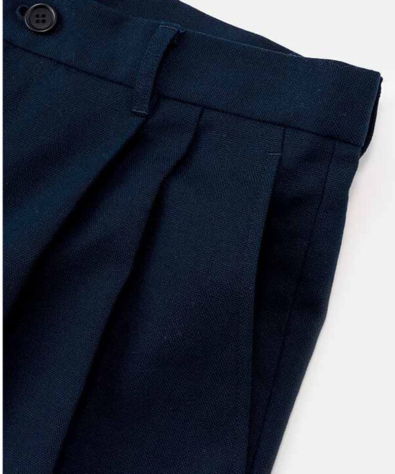 美品DIGAWELディガウェルタックスラックス ネイビー　サイズ2 DIGAWEL 2 Tuck Tapered Pants【NAVY】 | welles DIGAWEL ネイビー