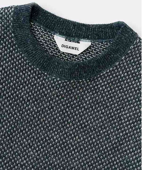 DIGAWEL  Hexagonal patterns Sweatshirt【GREEN】