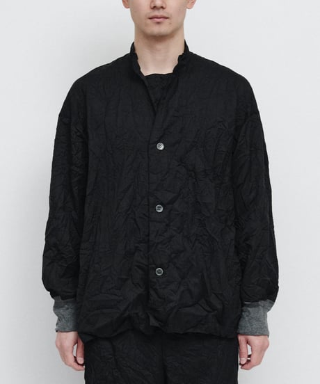 DIGAWEL Cuff rib shirt (crease finish)【C.GRAY】