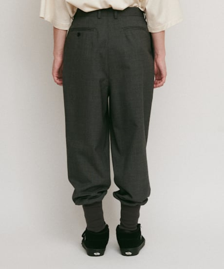DIGAWEL 2Tuck tapered hem rib pants【C.GRAY】