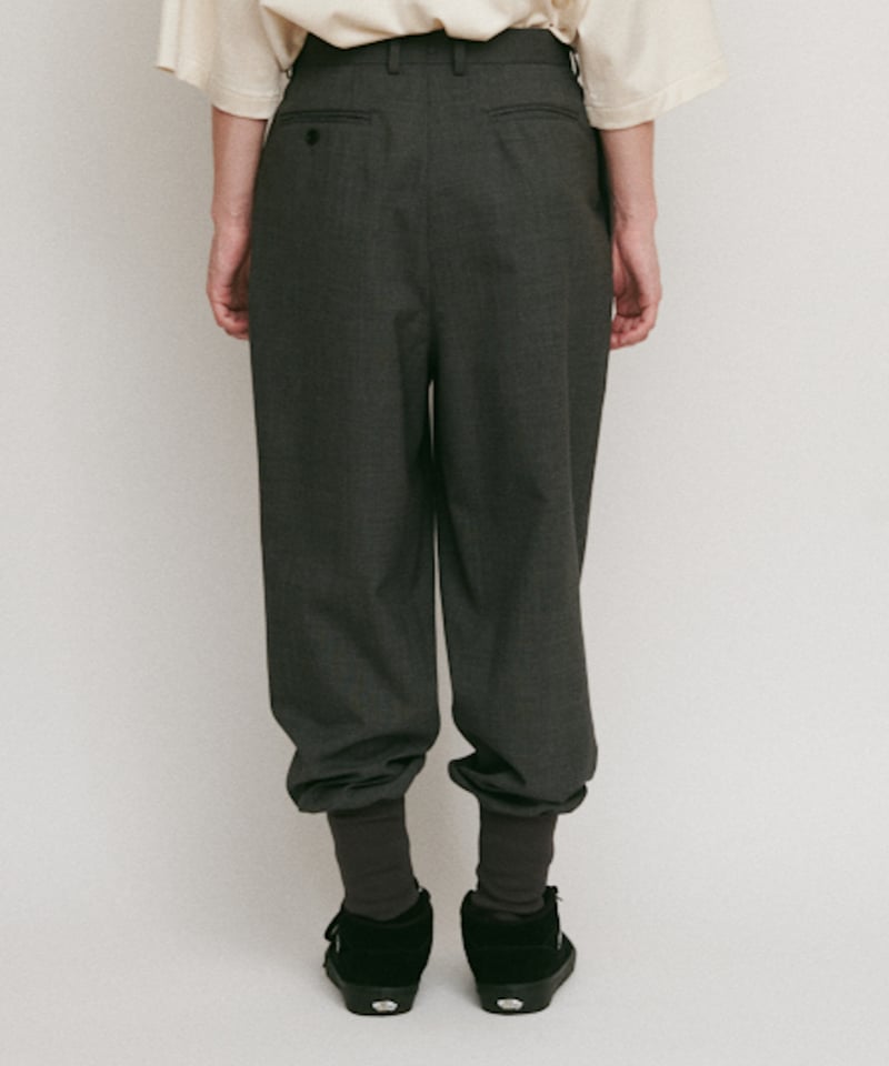 DIGAWEL 2Tuck tapered hem rib pants【C.GRAY】 | w