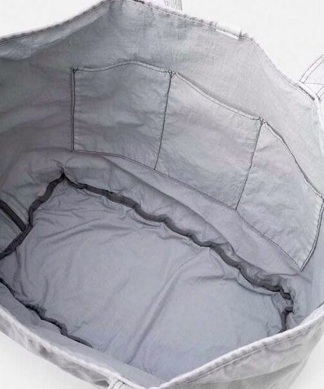DIGAWEL  Garment Dye Vinyl Tote Bag (L)【LIGHT GRAY】