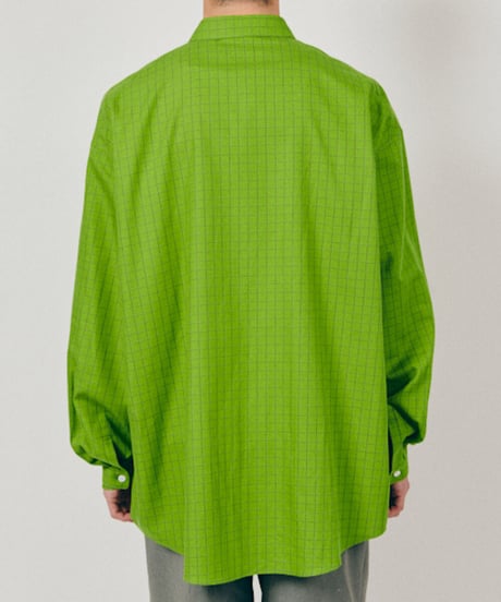 DIGAWEL  Oversized Shirt ① check【GREEN】