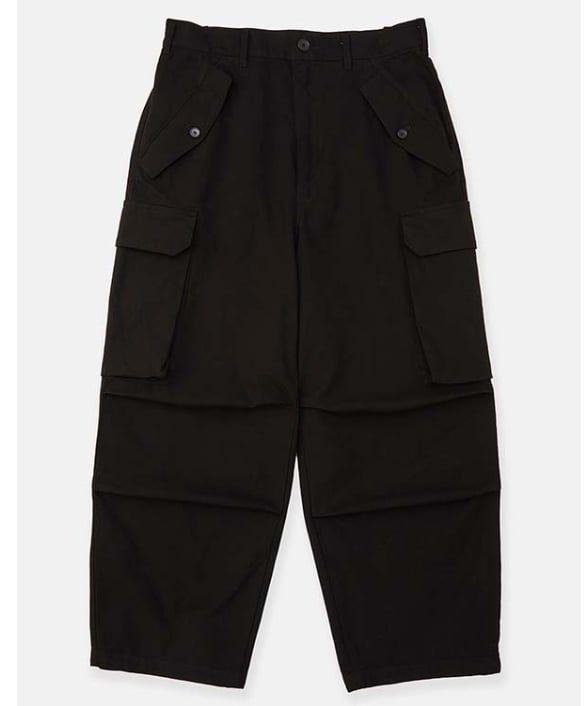 DIGAWEL Field cargo pants (garment dye)【BLACK】