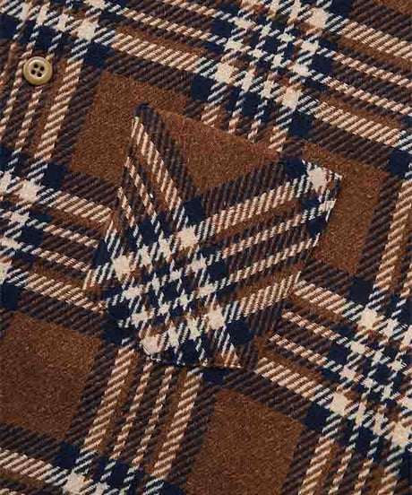 DIGAWEL  Oversized Check Shirt【BROWN】