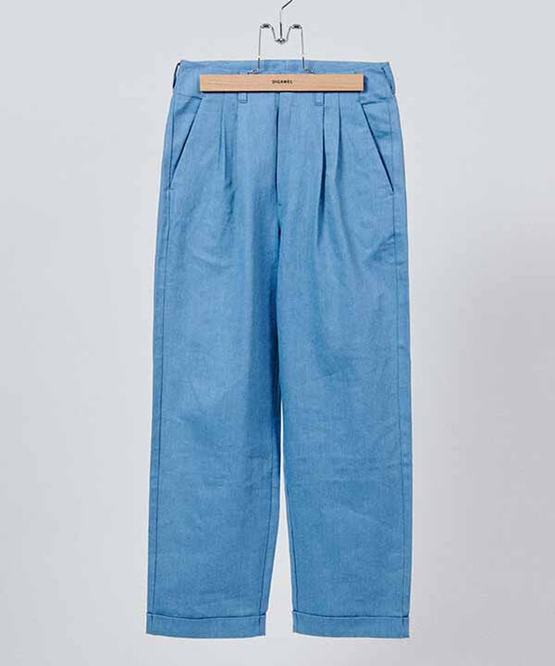 DIGAWEL 2 Tuck Slacks (Dickies×DIGAWEL)【SKY BL
