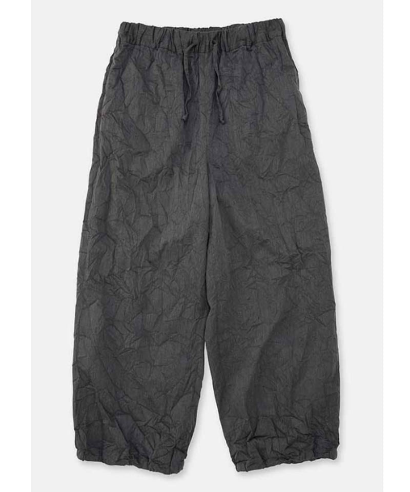 DIGAWEL Wide lounge pants (crease finish)【GRAY