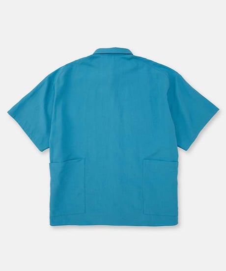 DIGAWEL Side pocket S/S shirt ②【BLUE】