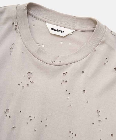 DIGAWEL  Damage L/S T-shirt【GREIGE】