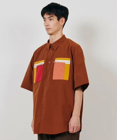DIGAWEL  Oversized S/S Shirt【BROWN】
