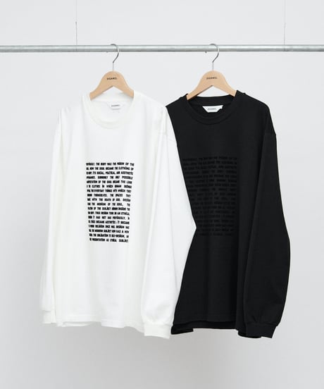 DIGAWEL Statement L/S T-shirt【BLACK】