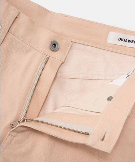 DIGAWEL  Straight Denim Pants (Pink white)